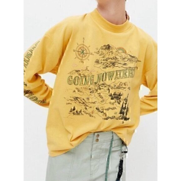 Urban Outfitters Going Nowhere Long Sleeve TeeSize Small New with Tag - Picture 1 of 12